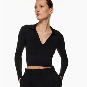Aritzia Babaton sculpt knit polo